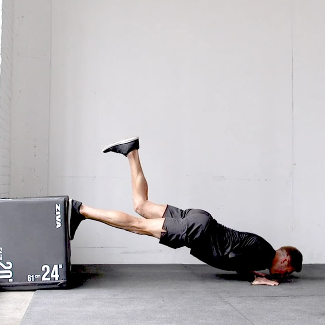 Single Leg Friction Pushup