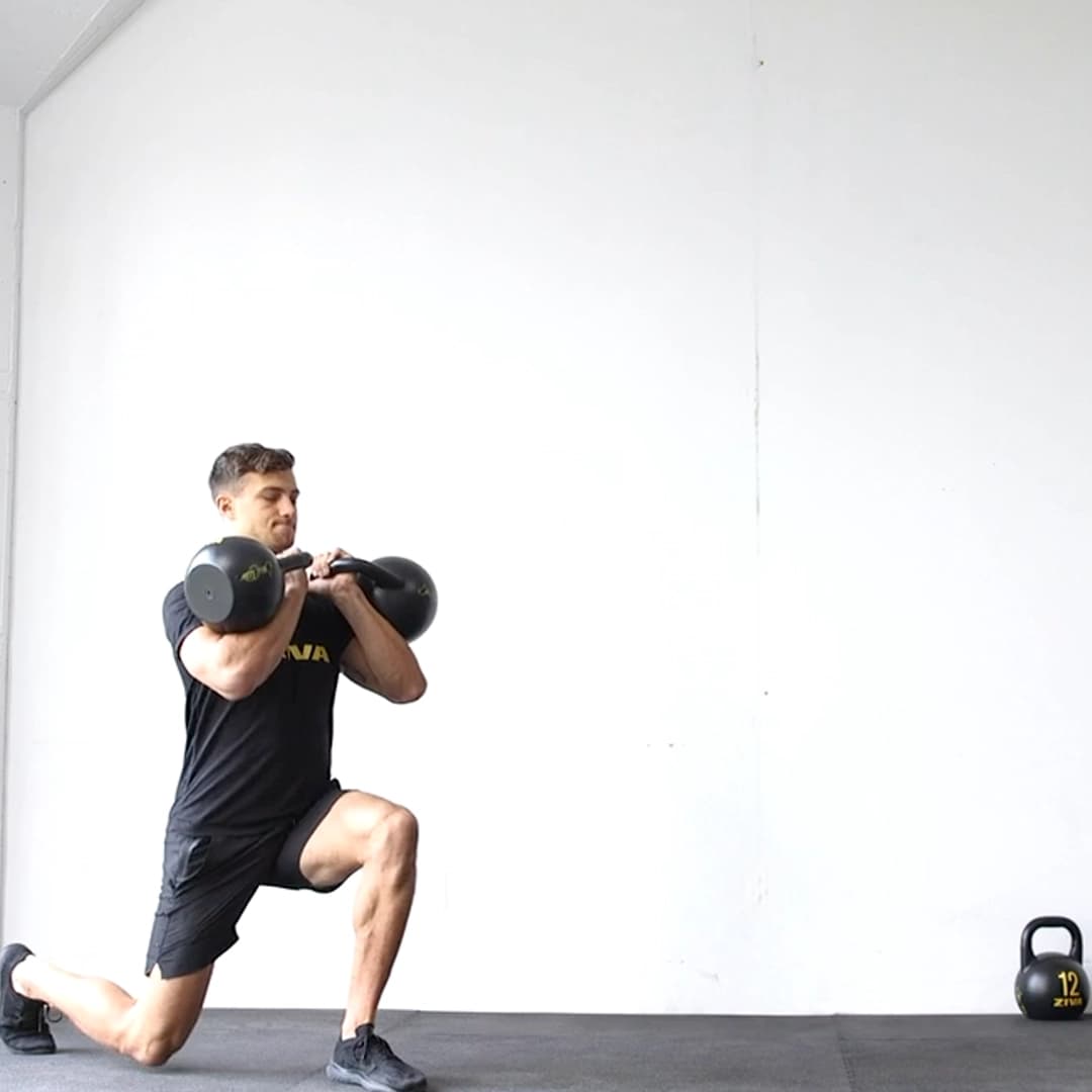 Forward Double Rack Lunge