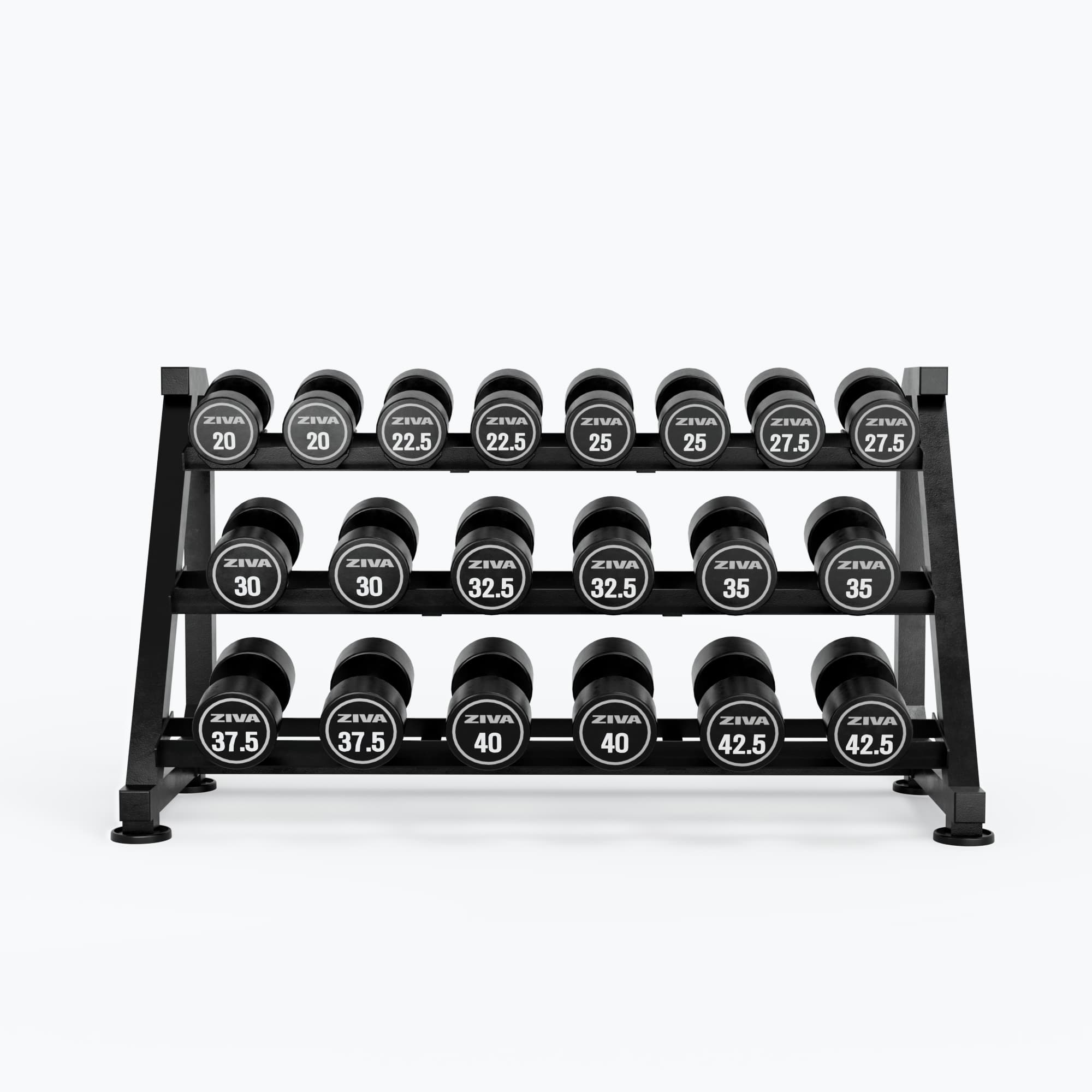 XP 3-TIER 10 PAIR DUMBBELL RACK WITH SADDLES