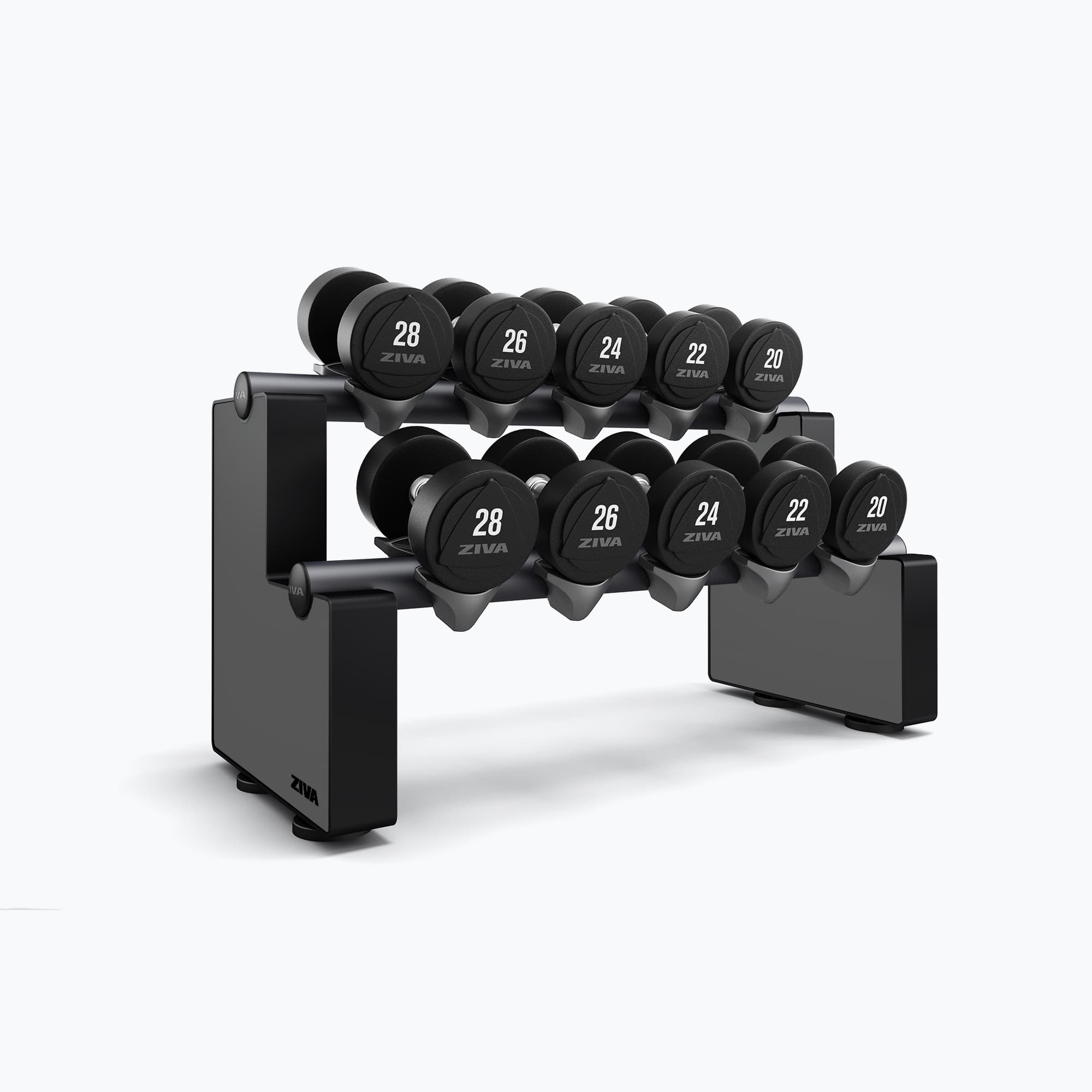 EX 5 PAIR HORIZONTAL DUMBBELL RACK 2.0